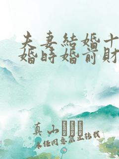 夫妻结婚十年离婚时婚前财产怎么分配