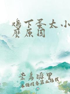 鸡下蛋太小是什么原因