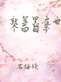 就算黑夜也要做个白日梦