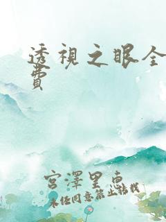 透视之眼全本免费