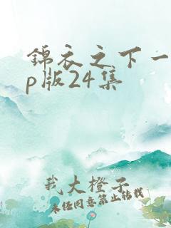 锦衣之下一下cp版24集