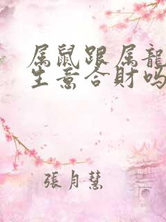 属鼠跟属龙的做生意合财吗 属鼠跟属龙的做生意合财吗
