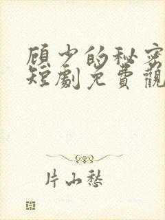 顾少的秘密新娘短剧免费观看
