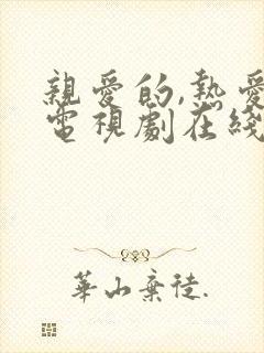亲爱的,热爱的电视剧在线观看完整版免费