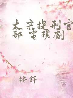 大宋提刑官第一部 电视剧