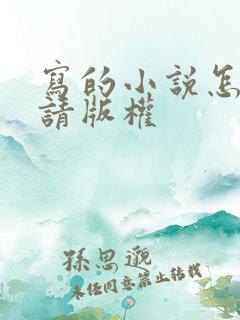写的小说怎么申请版权