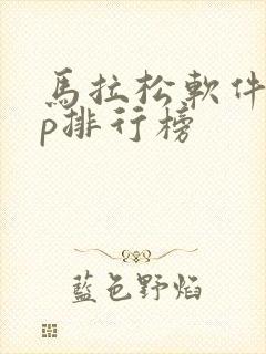 马拉松软件app排行榜 马拉松软件app排行榜