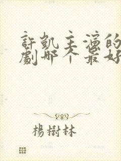 许凯主演的电视剧哪个最好看 许凯主演的电视剧哪个最好看