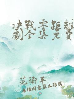 决战零距离电视剧全集免费观看高清版