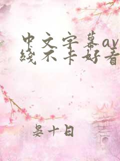 中文字幕av在线不卡好看