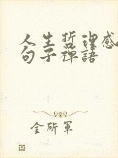 人生哲理感悟的句子禅语