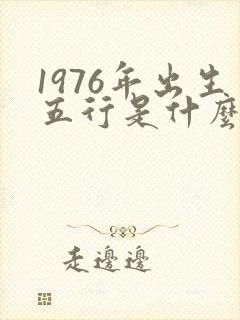 1976年出生五行是什么命