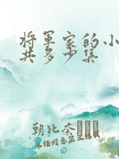 将军家的小娘子共多少集