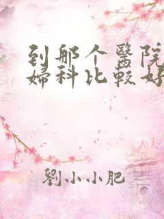 到那个医院治疗妇科比较好