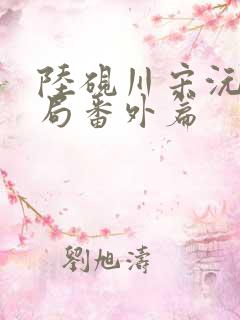 陆砚川宋沅大结局番外篇