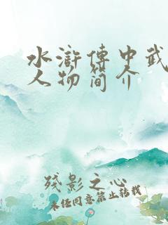 水浒传中武松的人物简介