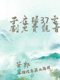 子夜归37电视剧免费观看全集高清 子夜归37电视剧免费观看全集高清