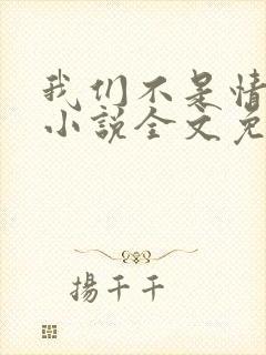 我们不是情敌吗小说全文免费阅读