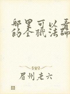 哪里可以看免费的全职法师小说