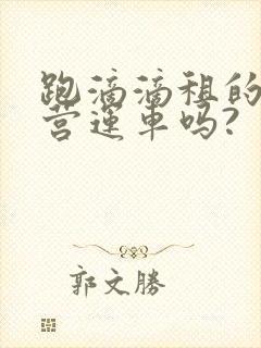 跑滴滴租的车是营运车吗?