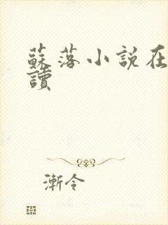 苏落小说在线阅读