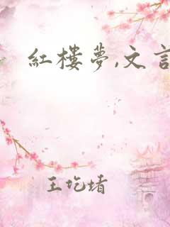 红楼梦,文言文