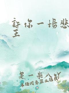 许你一场悲欢女主