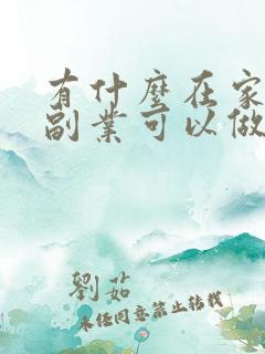 有什么在家做的副业可以做