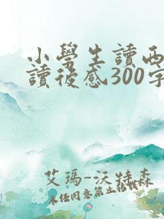小学生读西游记读后感300字