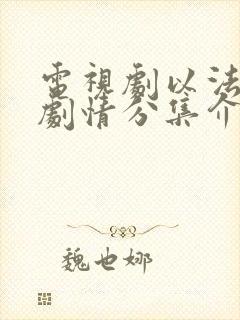 电视剧以法为名剧情分集介绍