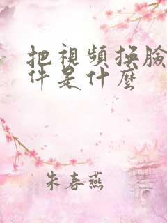 把视频换脸的软件是什么