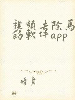 视频去除马赛克的软件app