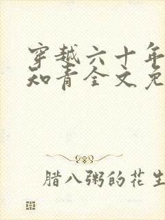穿越六十年代小知青全文免费阅读