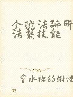 全职法师所有魔法系技能 全职法师所有魔法系技能
