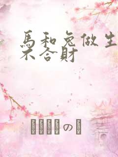 马和兔做生意合不合财