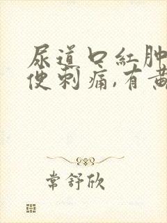 尿道口红肿,小便刺痛,有黄色分泌物