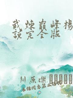武炼巅峰杨开小说完全版