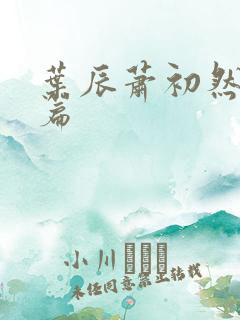 叶辰萧初然结局篇