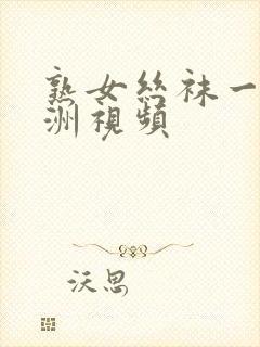 熟女丝袜一区亚洲视频