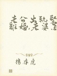 老公出轨坚持不离婚,老婆怎么办