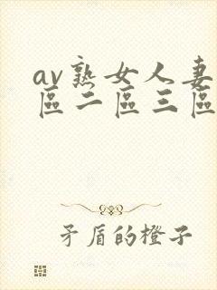 av熟女人妻一区二区三区