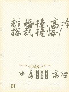 离婚后,高冷女总裁后悔/
