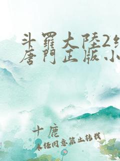 斗罗大陆2绝世唐门正版小说