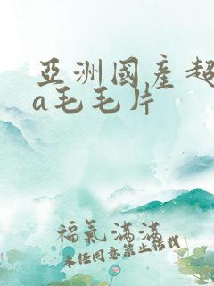 亚洲国产超高清a毛毛片