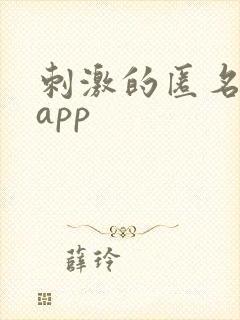刺激的匿名聊天app