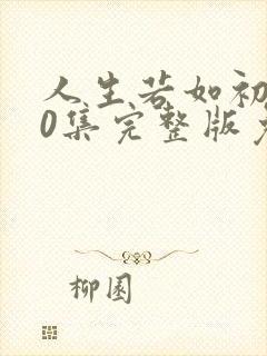 人生若如初见40集完整版免费观看