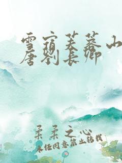 雪宿芙蓉山主人唐刘长卿