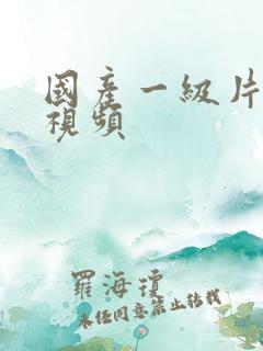 国产一级片露脸视频