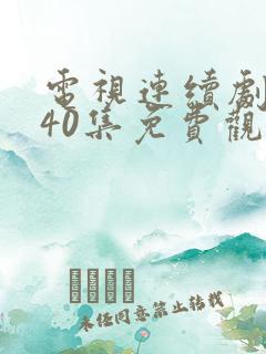 电视连续剧优雅40集免费观看