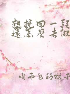 想挽回一段感情还怎么去做